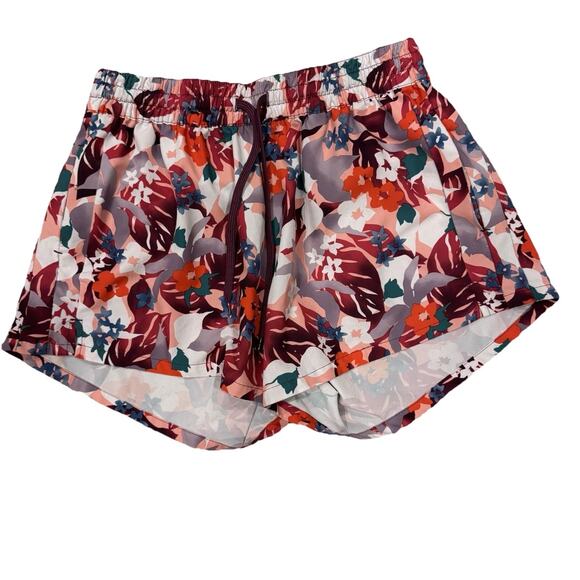 Kanu Surf Women’s 4” Board Shorts In Loud Pink Floral Size 10 New - Picture 1 of 6
